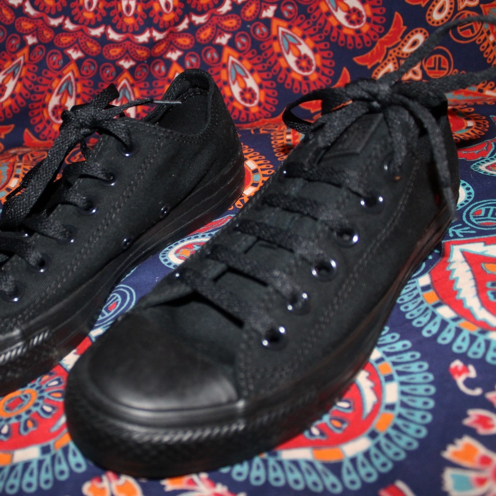 All Black Converse